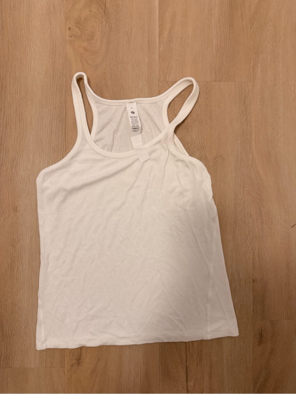 lululemon athletica White Racerback Tank Top